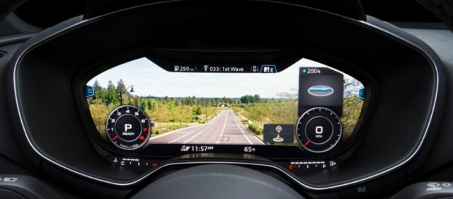 Audi free form dashboard display
