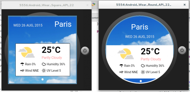 Weather application demos