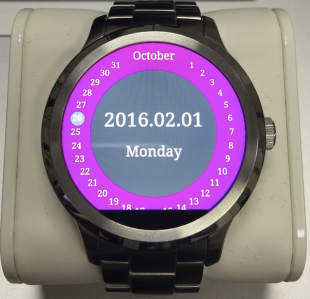 CSS Round Display demo on Android Wear