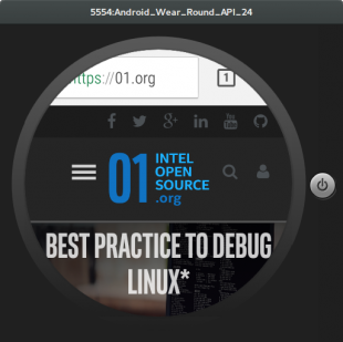 Browsing the web on an Android watch